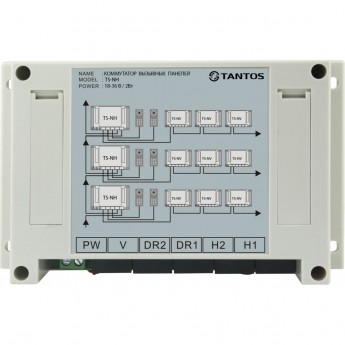 Этажный коммутатор на 4 квартиры TANTOS TS-NV